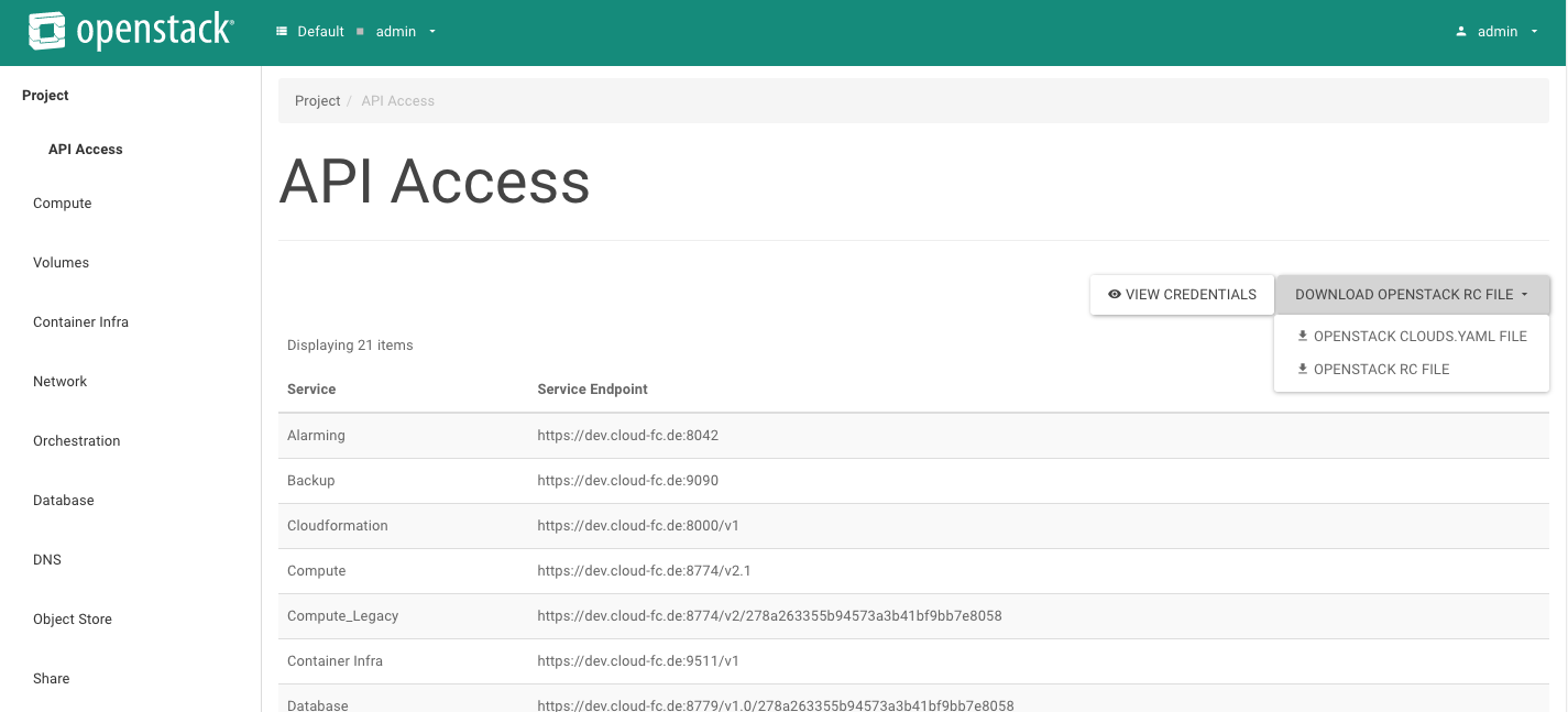 fc-horizon-api-access